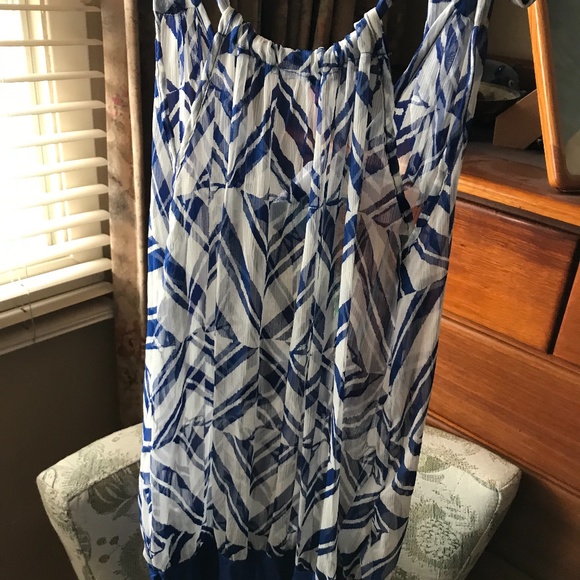 Sheer Top long tunic/mini dress - size Large - Picture 5 of 5